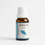 Miraya peppermint pure essential oil bottle on a white background