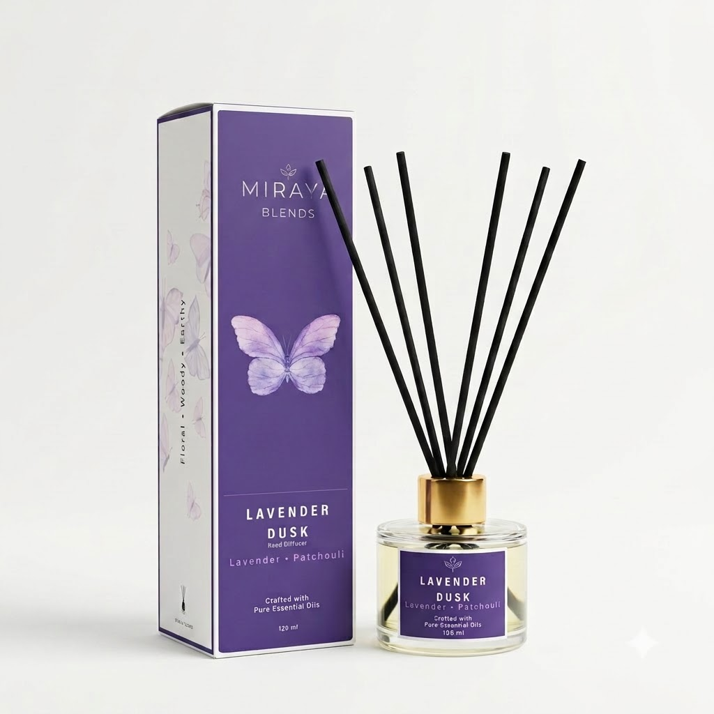 Lavender Dusk Reed Diffuser – 120 ml