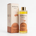 Miraya Sweet Almond skincare product with packaging on a white background