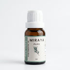 Miraya Pure Tea Tree essential oil bottle on a white background